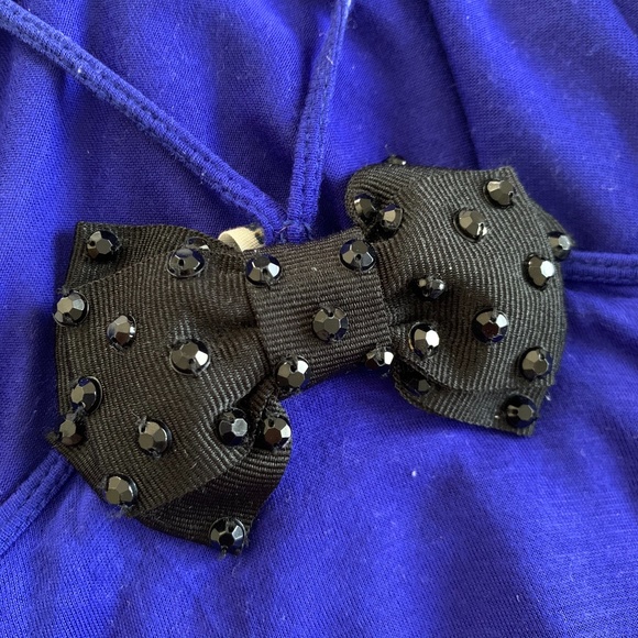 Free People Bowtie Tank in Blue & Black - Picture 2 of 7